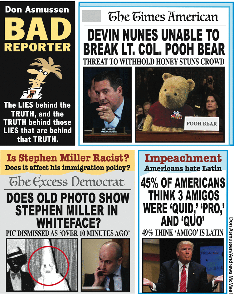 Bad Reporter Comic Strip for November 20, 2019 