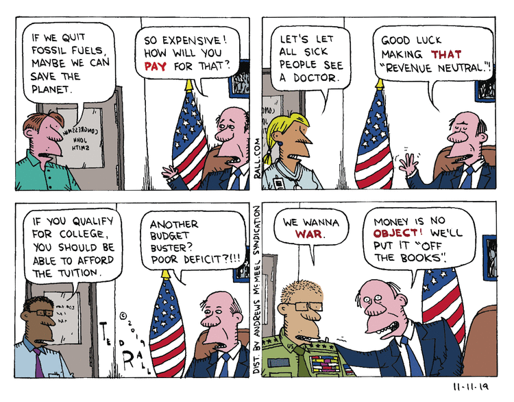 Ted Rall Comic Strip for November 11, 2019 