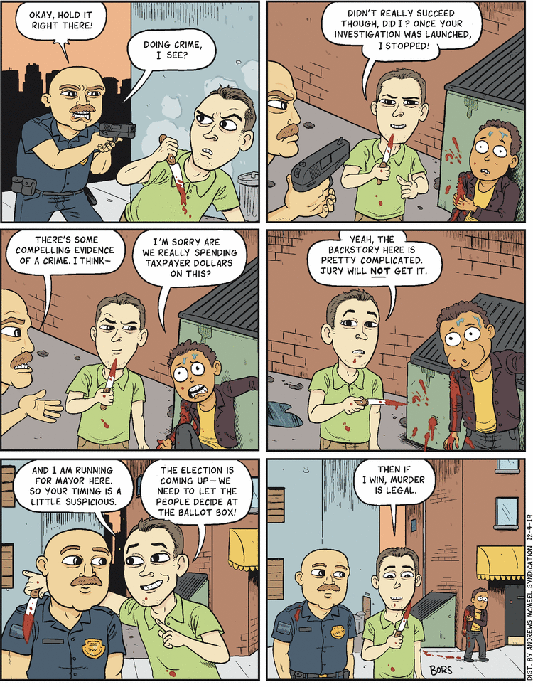 Matt Bors Comic Strip for December 04, 2019 