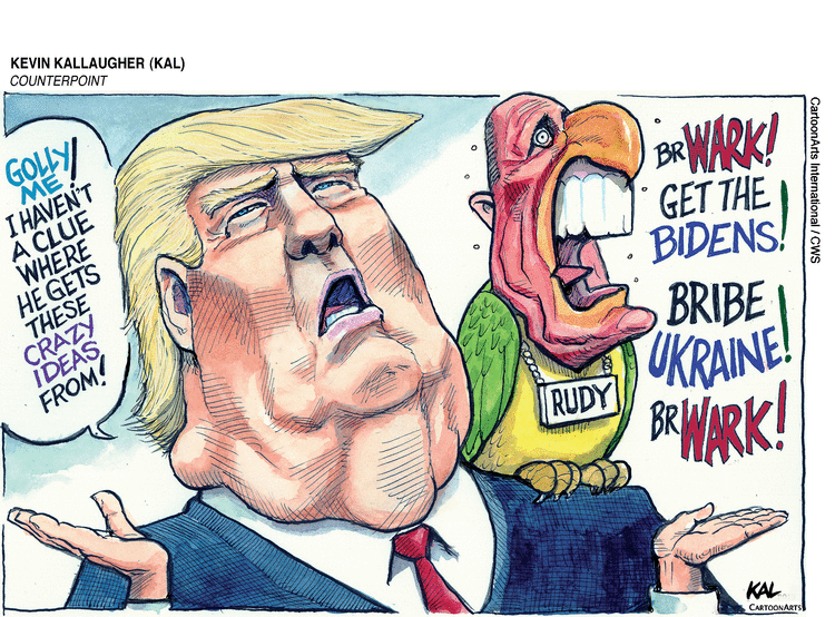 Kevin Kallaugher Comic Strip for November 30, 2019 