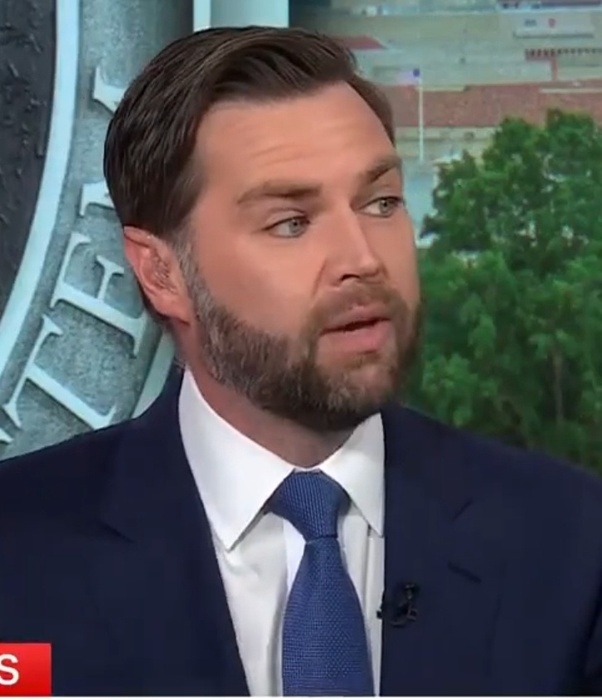 Why does Republican Senator JD Vance wear so much eyeliner? Is he trying to  make some sort of a statement? Correct me if I am wrong but as far as I know