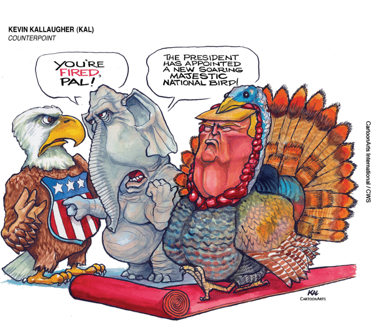 Kevin Kallaugher Comic Strip for November 10, 2019 