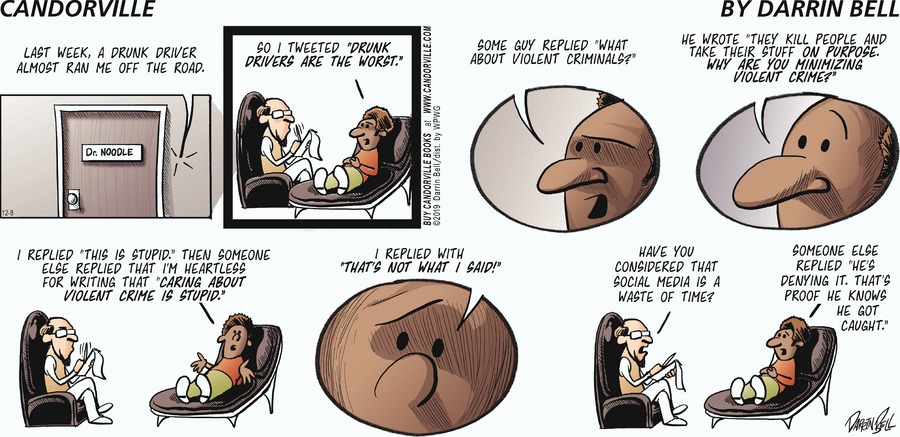 Candorville Comic Strip for December 08, 2019 