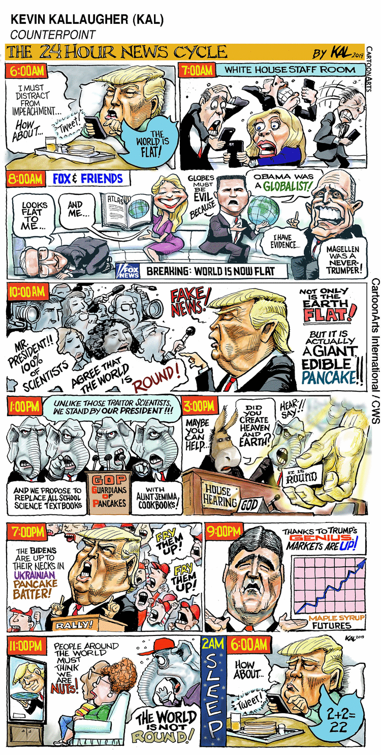 Kevin Kallaugher Comic Strip for December 06, 2019 