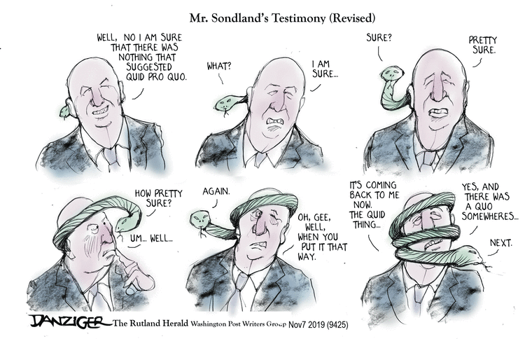 Jeff Danziger Comic Strip for November 08, 2019 
