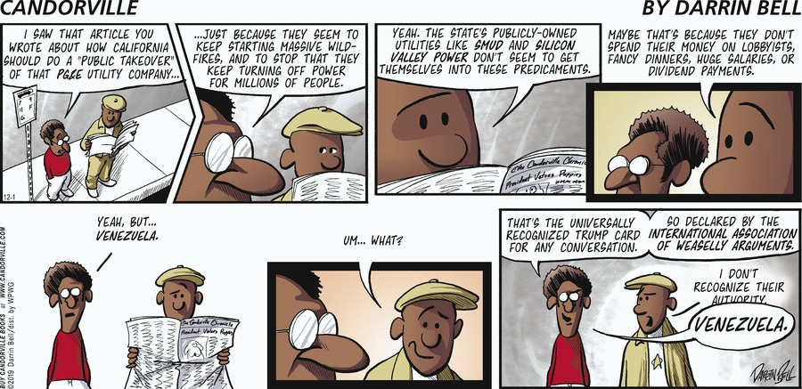 Candorville Comic Strip for December 01, 2019 