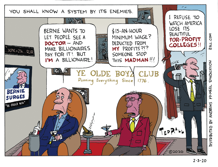 Ted Rall Comic Strip for February 03, 2020 