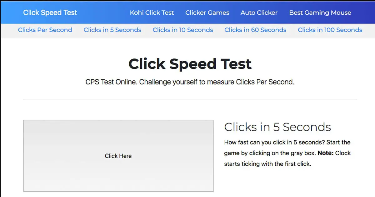 clickspeedtest.com