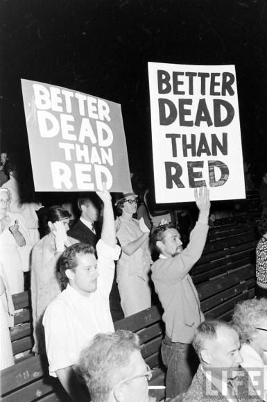 What does the phrase 'better dead than red' mean? - Quora