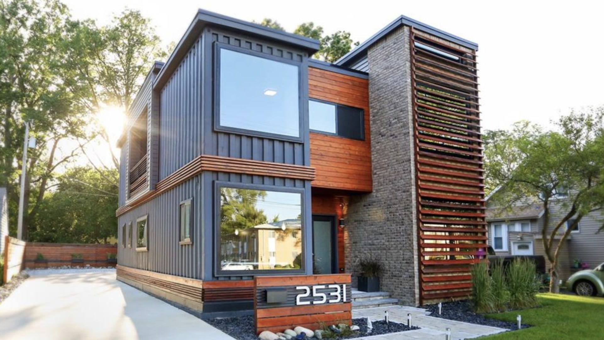 Container House Which is Made of 7 Shipping Containers | Living in a ...